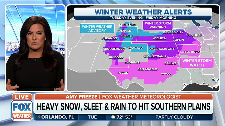 Texas Under Winter Storm Watch As Severe Winter Storm Approaches