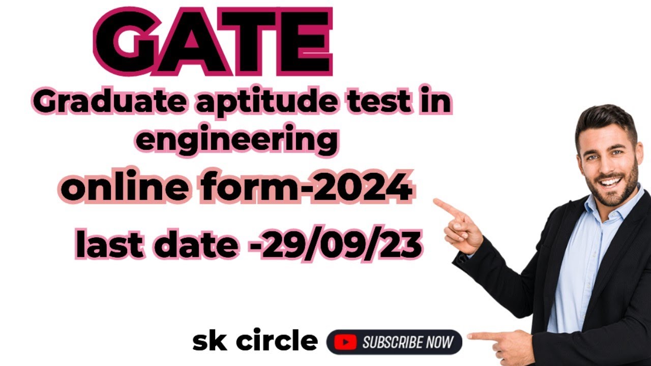 GATE Online form-2024 || Graduate aptitude test in engineering. - YouTube