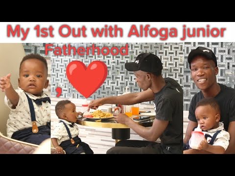 My Son!!!❤️❤️ First Out, LUNCH with Alfoga junior