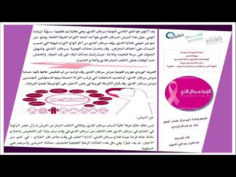 التوعية ب سرطان الثدي 1439 1440 ه