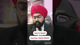Section 35(3) BNSS | Dr. Jinesh Soni | Detailed Legal Explanation| Short