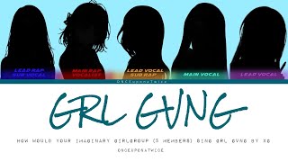 How Would Your Imaginary Girlgroup 5 Members Sing Grl Gvng By Xg