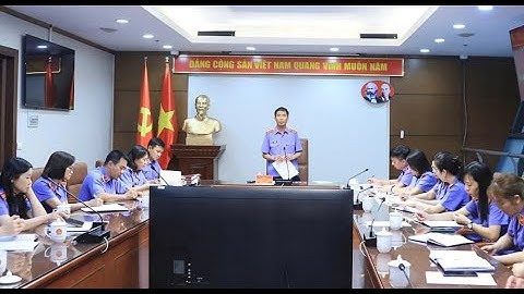 Vụ 12 VKSND tối cao tổ chức sơ kết công tác 6 tháng đầu năm 2025