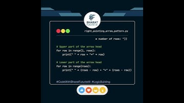 RIGHT POINTING ARROW PATTERN in Python 🔥| Bharat Futurist AI | Day 15 | #shorts #python