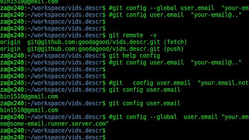 git or github set the email address for single or global repositories
