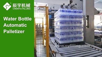 Water Bottle Automatic Palletizer, Fully Automatic Robot Palletizing System - Chenyu Machinery