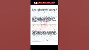 NIOS Class 10 English Solved TMA 2023-24