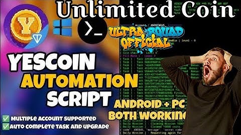 YesCoin Script | YesCoin hack | Termux | Online income | MemeFi Hack | Unlimited Coin  #yescoin