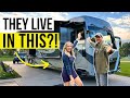 Couple lives in this luxury motorhome full rv tour 2023 american coach dream 45a