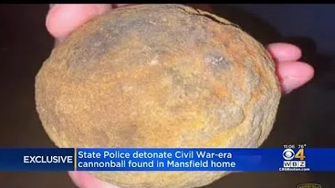 Civil War-era cannonball detonated in Mansfield