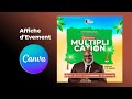 J10 - Challenge Design Canva | Créer une Affiche Publicitaire sur Canva pour un Evenement