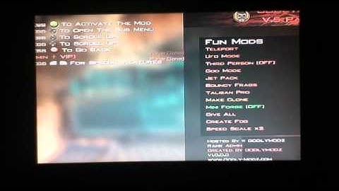 MW2 MOD MENU AFTER TU7 ~JTAG~