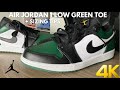 Air Jordan 1 Low Green Toe On Feet Review