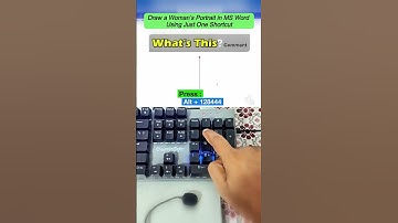 Draw a Woman’s Portrait in MS Word Using Just One Shortcut #thoicongnghe #keyboard #asmr #tricks