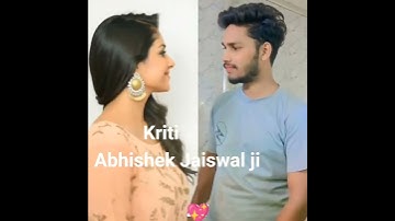 kriti heroine Abhishek Jaiswal ji #hindiganabhojpuriganakaiselikhe #shortvideo #bolleywoodsong 👌🌹💖