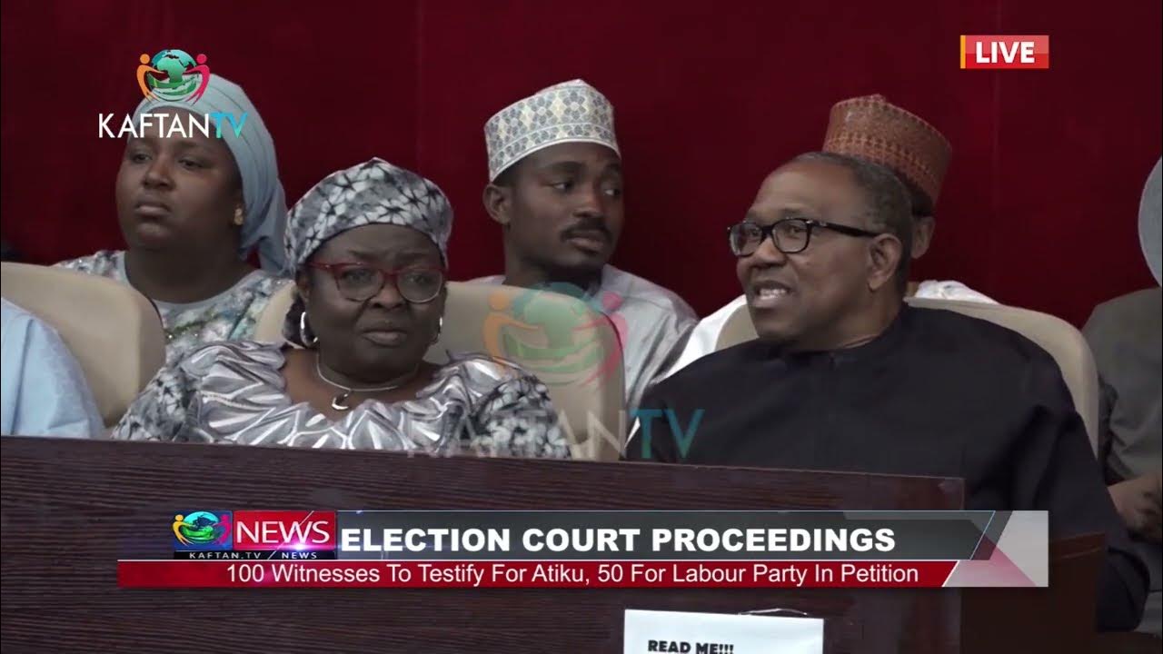 ELECTION COURT PROCEEDING: 100 Witnesses To Testify For Atiku, 50 For Labour Party In Petiton