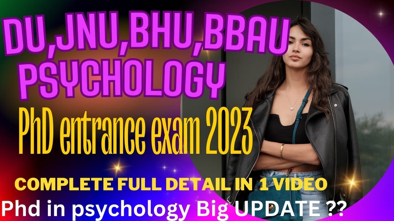 DU,JNU,BHU P.hd Psychology Entrance TEST 2023DU PHD PSYCHOLOGY 2023DU