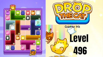Drop The Cat Level 496 Walkthrough Solution 