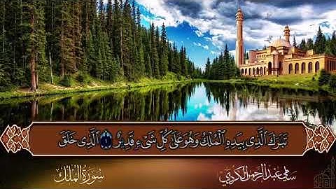 سوره الملك شيخ سامى رعد الكردى تلاوه جميله جدا لن تنساها