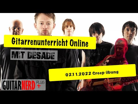 Guitarnerd: Online Gitarrenunterricht 02.11.2022 Creep Übung