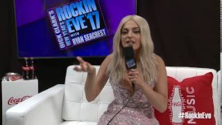 Bebe Rexha: Celebrity New Years Eve Kiss - NYRE 2017