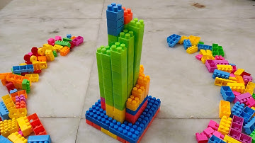 Satisfying DIY Tower ASMR/ Building Blocks/block game/lego blocks #asmr#asmrsounds#buildingblocks