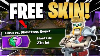 CLASH VS SKELETONS! SPECIAL EVENT COMING (FREE SKIN) IN CLASH OF CLANS| Clash Vs Skeletons Event Coc