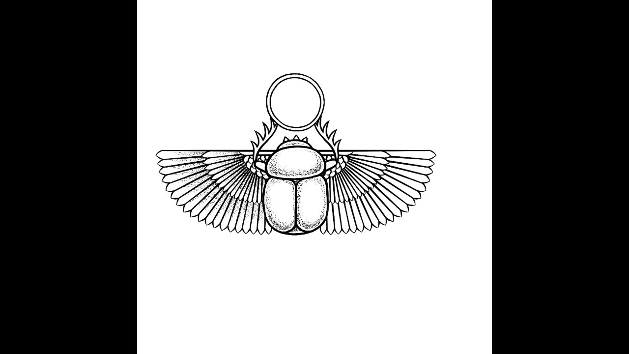 Featured image of post Egyptian Scarab Drawing Scarabs were popular amulets and impression seals in ancient egypt