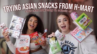 TRYING ASIAN SNACKS FROM H-MART ft. @AdasiaMonee *chit-chat mukbang* | SavWay