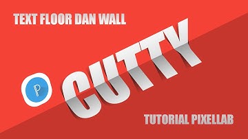 100% editable Cutty text floor and wall effect tutorial pixellab Cutty Paper Text Effect in Pixellab