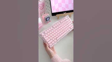 sakura pink keyboard 🌸🎀 gravastar mercury K1 #keyboard #typing #aestheic #pink #shorts #asmr