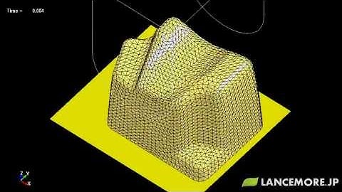 LS-DYNA Sample Model No.348 Dynamic Compression Analysis of an EAPAD