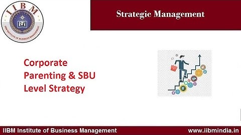 IIBM Institute | Corporate Parenting & SBU Level Strategy                             #iibminstitute