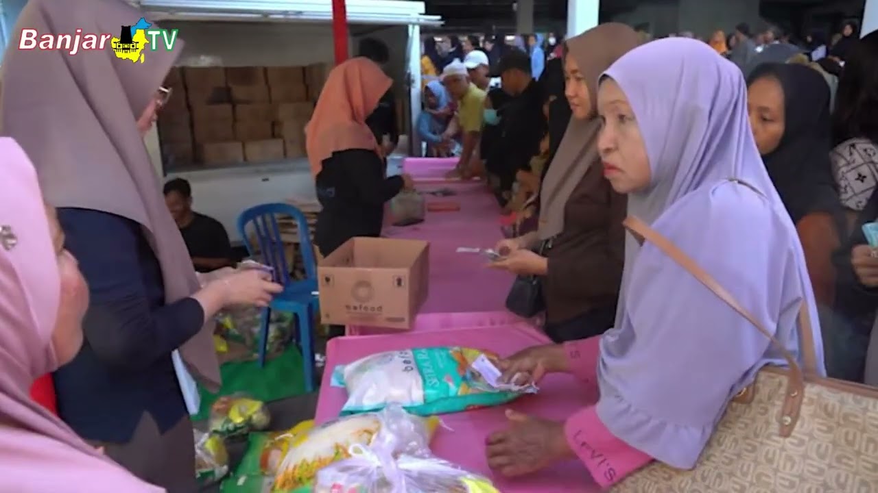 WARGA RUSUNAWA GANDA MAGHFIRAH SERBU PASAR MURAH