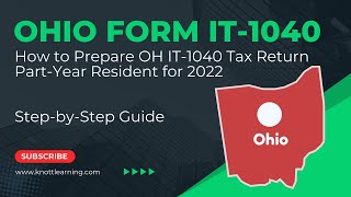 How to File Ohio Form 1040 Income Tax Return for a PartYear Resident