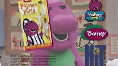 Barney - Barney's Pajama Party (2001 VHS Rip)