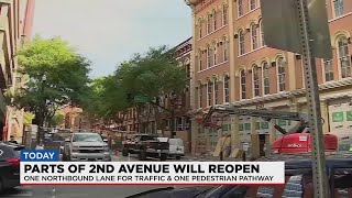 Parts of 2nd Avenue to reopen Monday