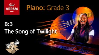 The Song of Twilight / ABRSM Piano Grade 3 2023 &amp; 2024, B:3 / Synthesia Piano tutorial