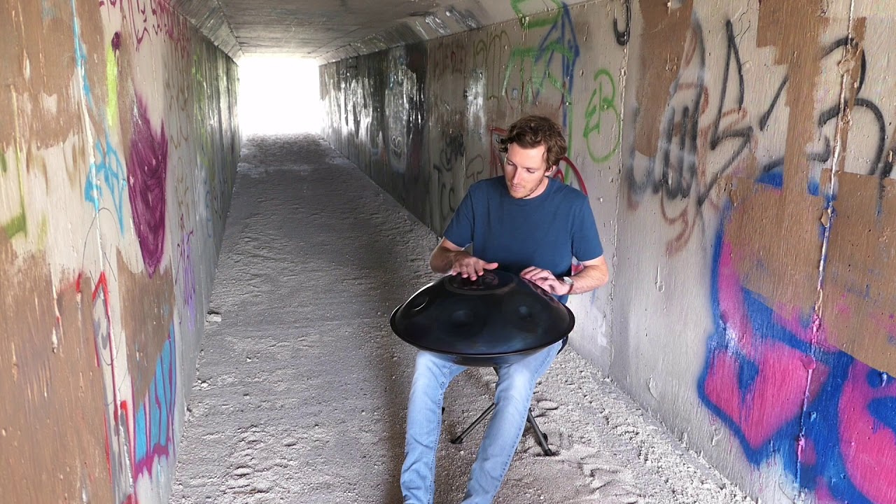 Halo Handpan in a Tunnel
