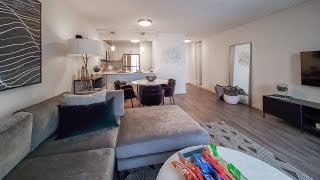 An -05 1-bedroom, 1 ½ bath model at North Harbor Tower apartments