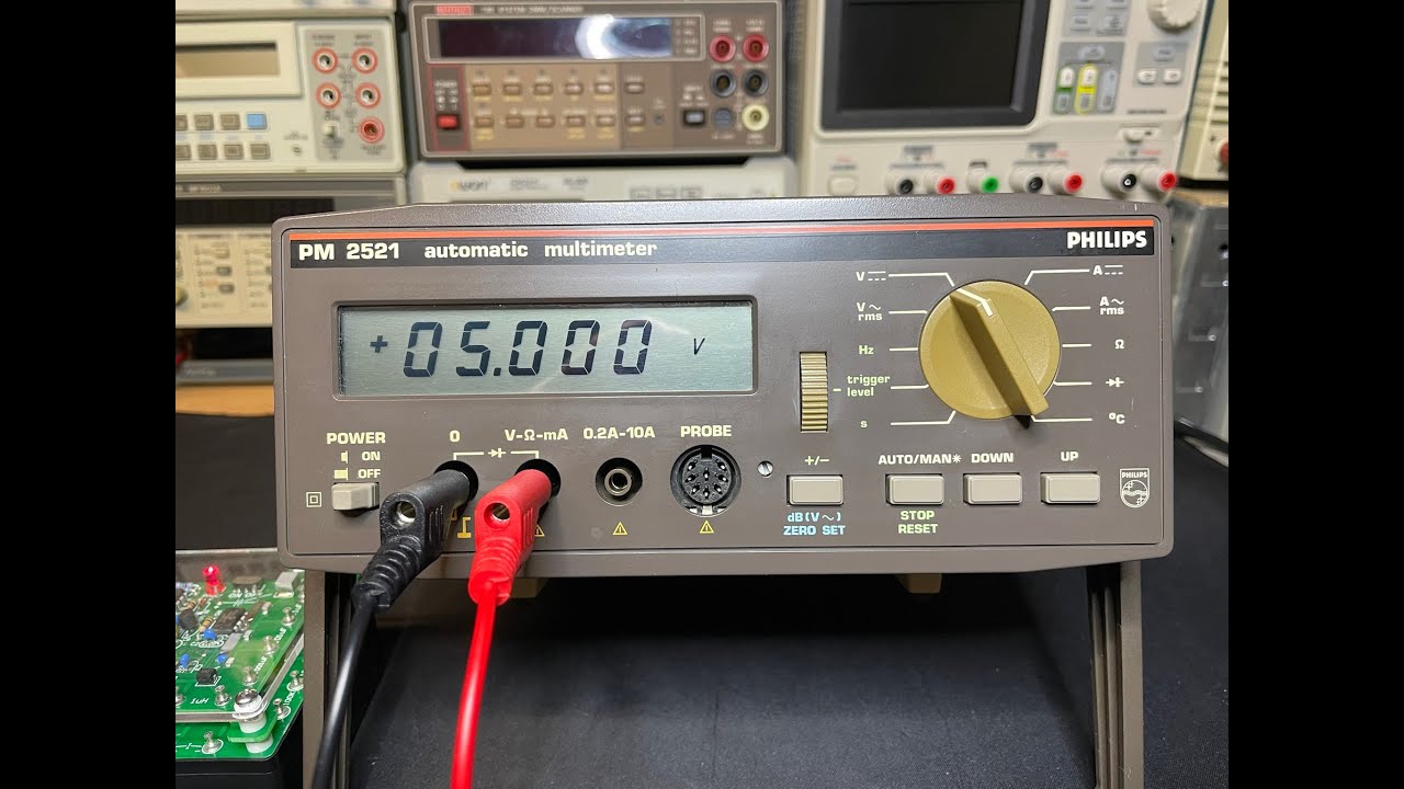 #240 Philips PM 2521 DMM Test Cleanup Teardown Adjust - YouTube