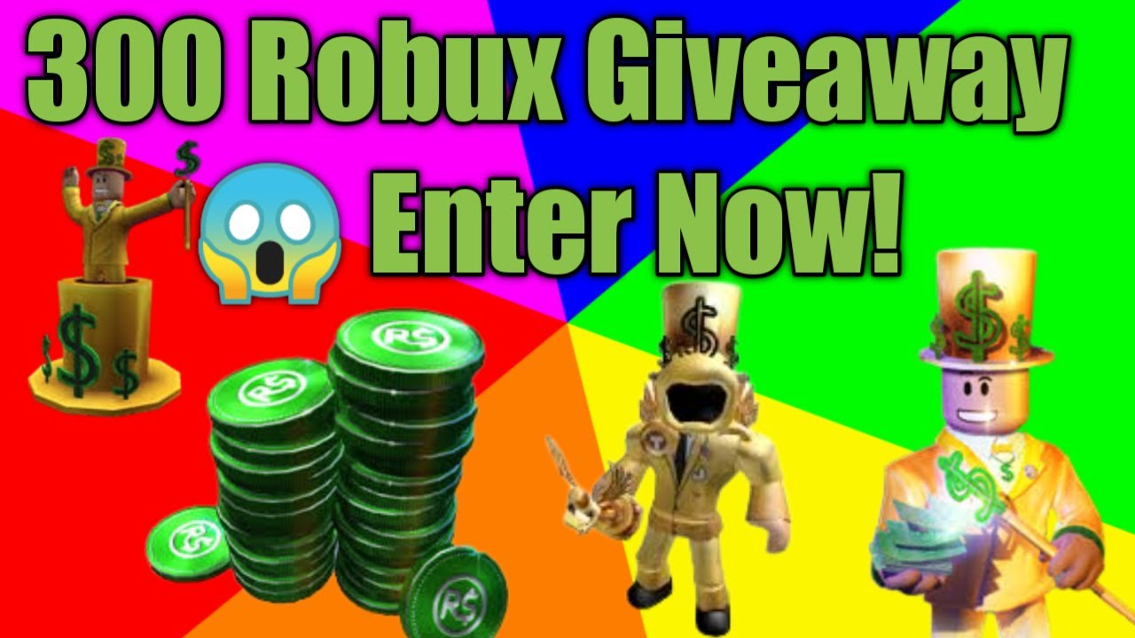 300 Robux Giveaway! 😱 Join This Roblox Giveaway before too late Enter ...
