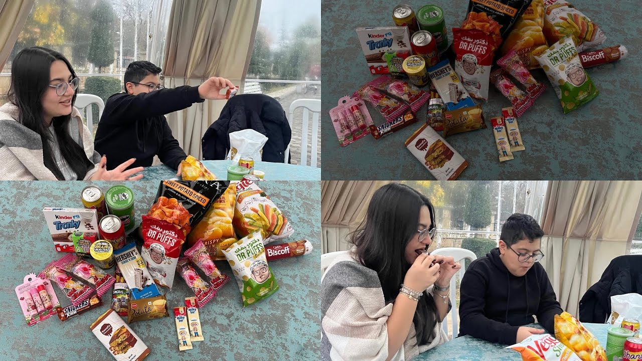 Daha öncə yemədiyimiz abur-cuburları yedik🎀 #4