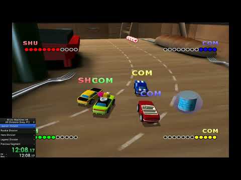 Micro Machines V4 Speedrun (PC), All Divisions, Easy [1:59:36][VERY BAD]