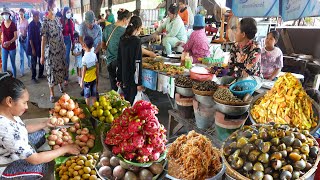 Cambodian Best Street Food Ever - Fresh Fruits, Pickles, Grilled Foods, & More For Sales @ Kien Svay screenshot 3