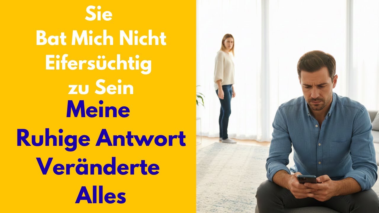 Sie bat mich, nicht eifersüchtig zu sein – meine ruhige Antwort veränderte alles