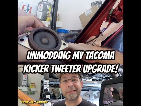 Taking out my Kicker tweeters for the 2020 Tacoma