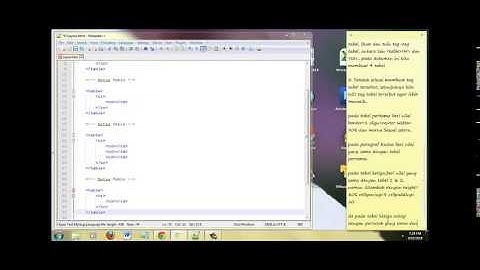 Cara Membuat Layout HTML dengan Script Tabel