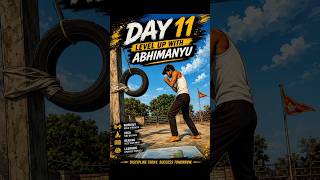 Day 11/100 🎯 No Excuses | Exercise • Yoga • Reading • AI Learning | Level Up With Abhimanyu #abhi