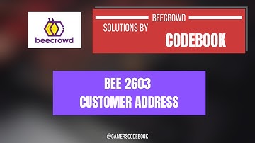 How to Start Coding? Competitive Programming | URI | 2603| Customer Address |  Q&A | SQL